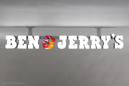BEN and JERRYS - 3D Lichtwerbung