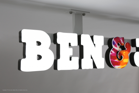 BEN and JERRYS - 3D Lichtwerbung