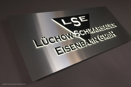 LSE Lüchow-Schmarsauer Eisenbahn GmbH - Leuchtreklame - Direkt vom Hersteller