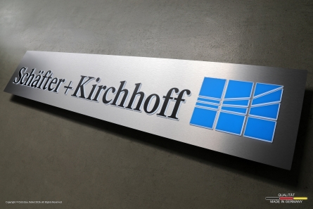 Schäfter + Kirchhoff - Leuchtkasten in Edelstahl-Optik