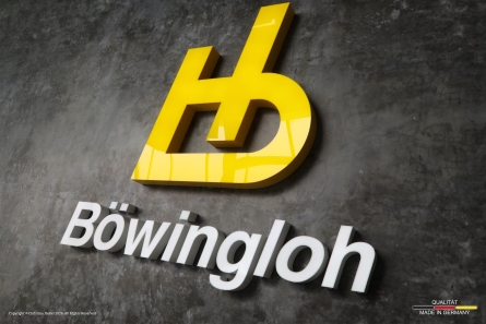 Böwingloh - Leuchtreklame mit Profil 6 Leuchtbuchstaben