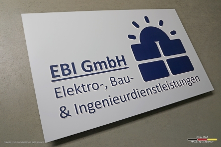 EBI GmbH - Leuchtkasten mit durchgesteckten Leuchtbuchstaben
