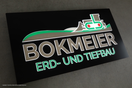 BOKMEIER Erd- und Tiefbau - Leuchtreklame