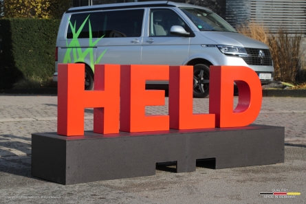 HELD - Äußerst robuste stehende Buchstaben mit PU-Beschichtung