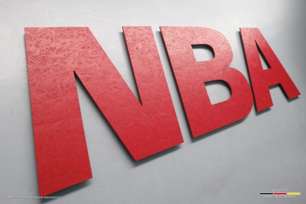 NBA - Nachhaltige Holzbuchstaben aus umweltfreundlichem OSB