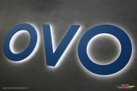 OVO - PVC-Leuchtbuchstaben