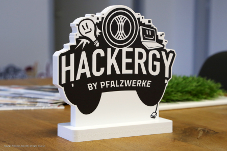 HACKERGY by Pfalzwerke - Aufsteller in 3D
