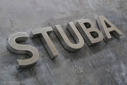 STUBA - Unbehandelte Profilbuchstaben aus blankem Aluminium