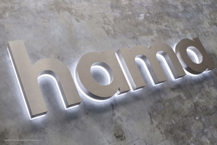 hama - Profil 3 Premium Leuchtbuchstaben aus Edelstahl