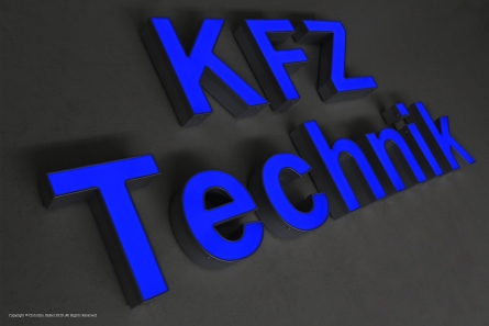 KFZ-Technik - Leuchtwerbung mit Profilbuchstaben