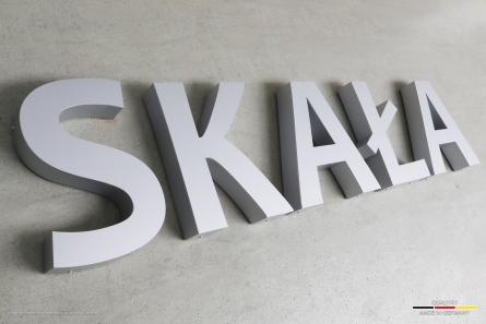 SKALA - Profil 01 Buchstaben aus Aluminium