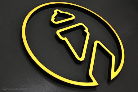 Leuchtturm - RGB-Leuchtendes Logo aus Aluminium (Profil 5)