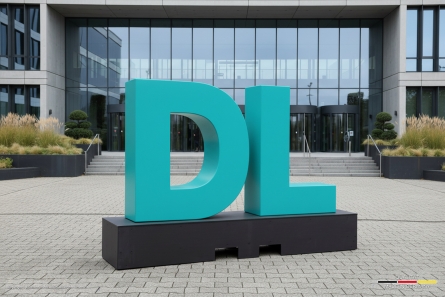 DL - Stehende 3D-Buchstaben mit Sockel