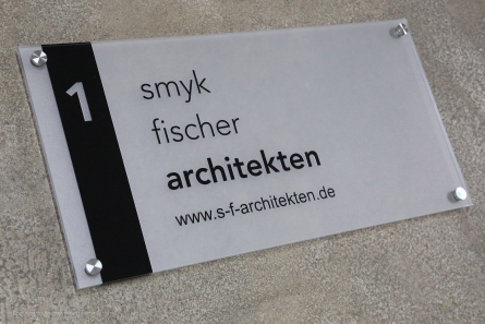 Smyk Fischer Architekten - Firmenschild