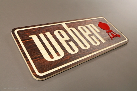 Weber Grill - Holzschild