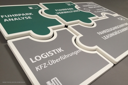 Fuhrpark Logistik - Wandpuzzle