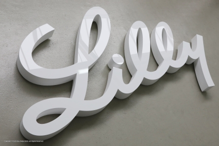 3D Schreibschrift aus Plexiglas und Styropor.