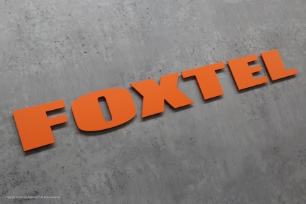 FOXTEL - Orangenes Logo aus FOREX®color