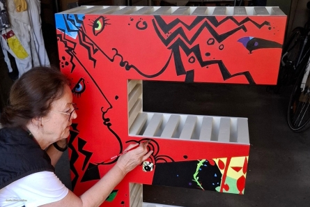 Selfie-Point Meißen - Stehende Holzbuchstaben
