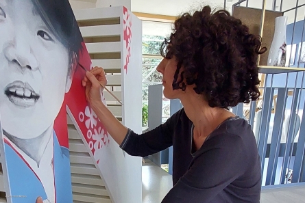 Selfie-Point Meißen - Stehende Holzbuchstaben