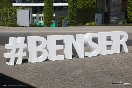 #BENSER - Stehende 3D-Buchstaben für den Außenbereich