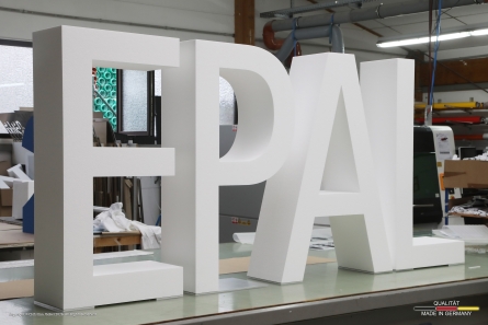 EPAL - Stehende Buchstaben aus hochwertigem EPS