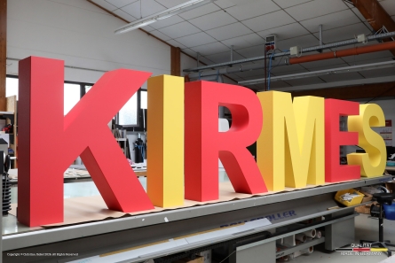 KIRMES - Stehende XXL Buchstaben aus EPS und PVC