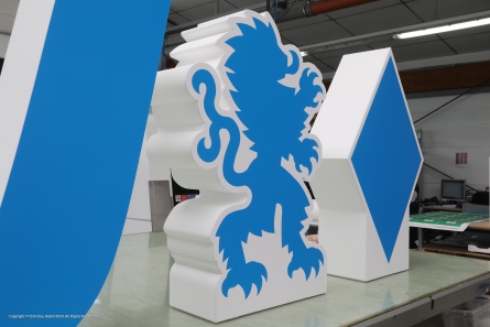 CSU - Stehendes Partei-Logo mit Wappen