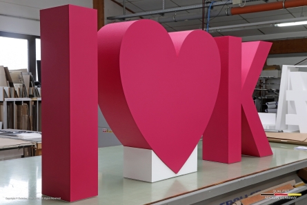 I LOVE KLIEMT - XXL Aufsteller aus EPS und PVC