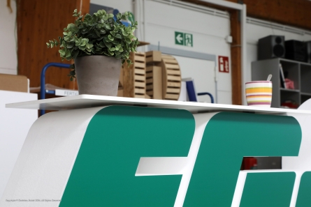 FG FINANZ-SERVICE - Event- & Messetheke aus Styropor und Forex