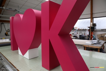 I LOVE KLIEMT - XXL Aufsteller aus EPS und PVC