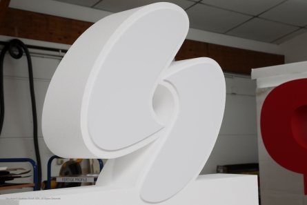 DECIK - Stehendes 3D-Logo in XXL