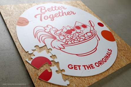 Better Together - Rundes Puzzle in XXL mit 65 Teilen