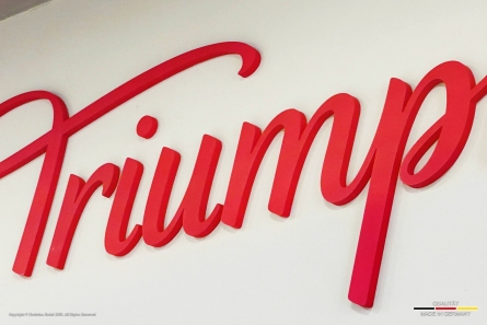 Triumph - 3D-Buchstaben aus matt lackiertem Acrylglas