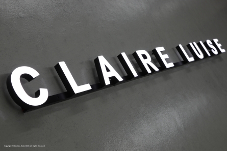 CLAIRE LUISE - Vollacryl Leuchtbuchstaben mit Montageschiene