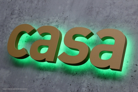 CASA - Leuchtbuchstaben aus Acrylglas