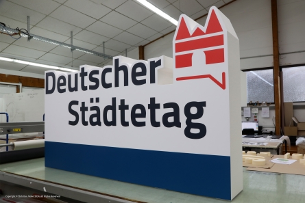 Deutscher Städtetag - Event Aufsteller in 3D