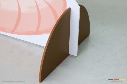 Ringo Regenwurm - Beidseitig bedruckter Aufsteller aus PVC