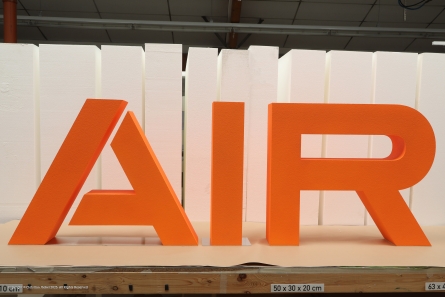 AIR - Stehende Styroporbuchstaben