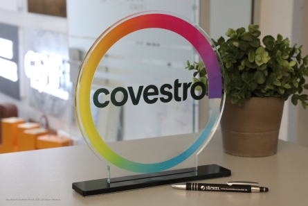 Acrylglas-Tischaufsteller - COVESTRO