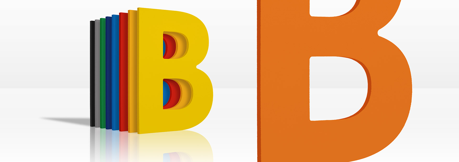 3D Buchstaben und Logos aus Forex-Color