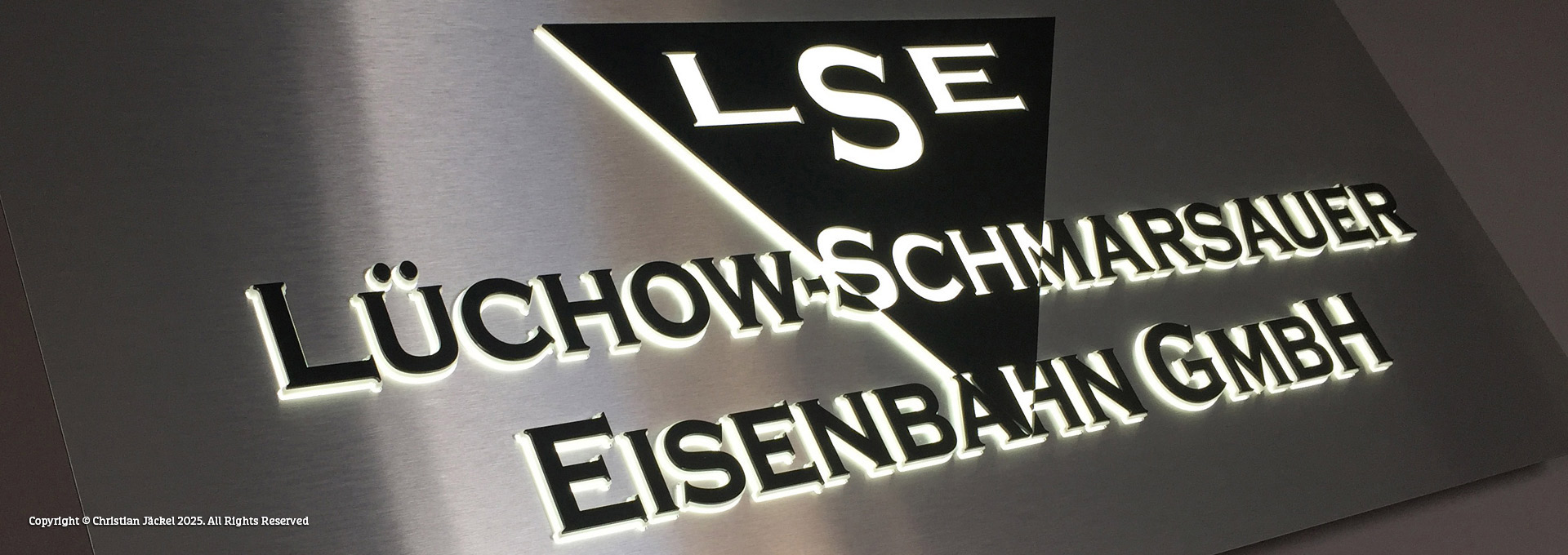 Seitenleuchter Leuchtbuchstaben