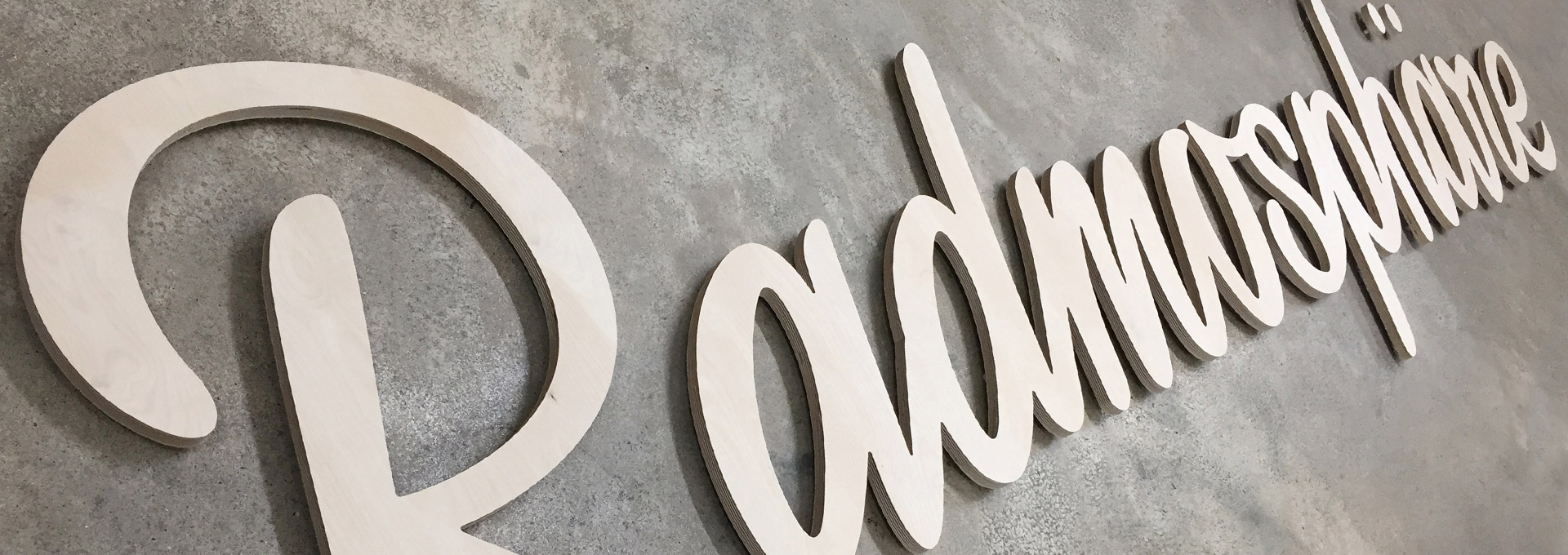 3D Buchstaben aus Holz