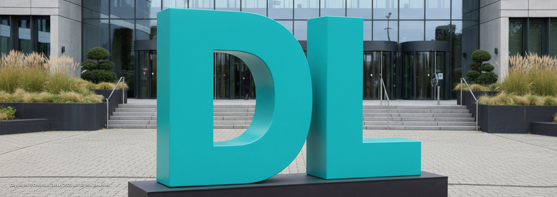 Stehende Buchstaben für den Außenbereich